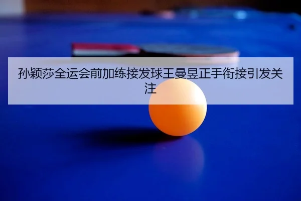 孙颖莎全运会前加练接发球王曼昱正手衔接引发关注